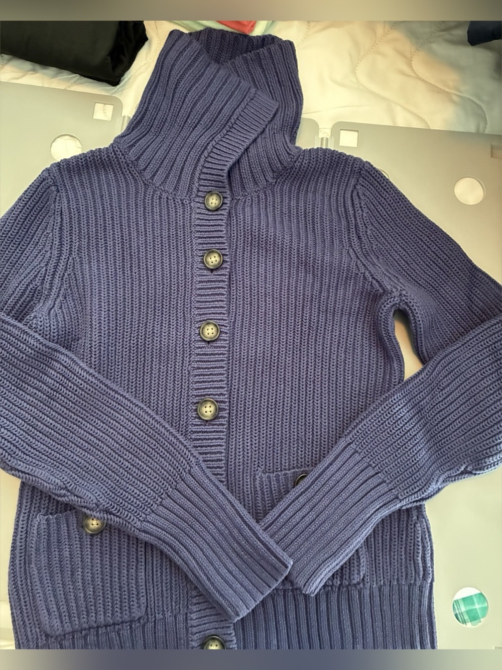 Banana Republic Chunky Button-down Cotton Cardigan